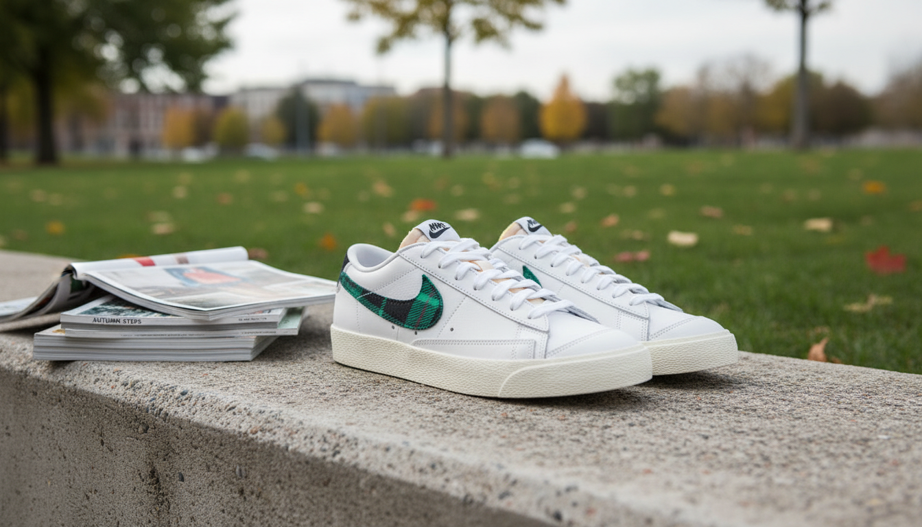 Nike Men’s White Print Sneakers: Clean Style, Easy Wear